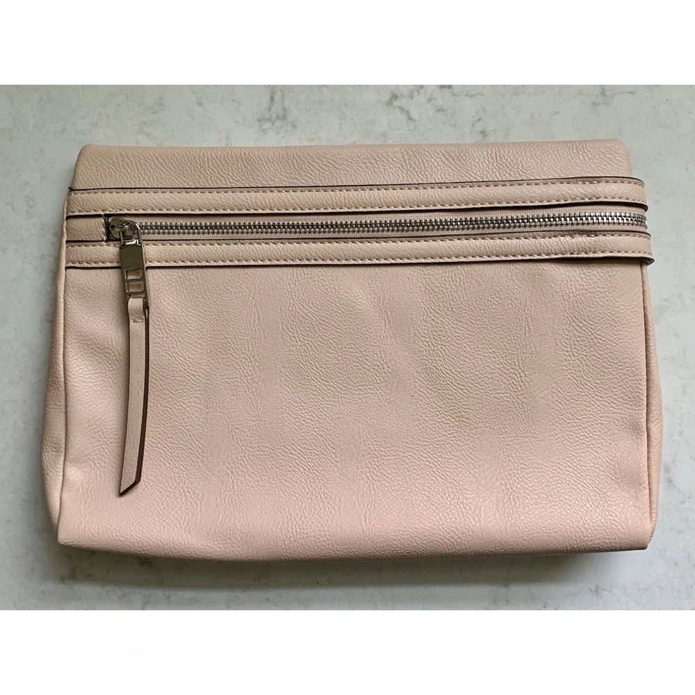 NWT Nine West Breslin Pouch HandBag Cameo Rose Pink‎